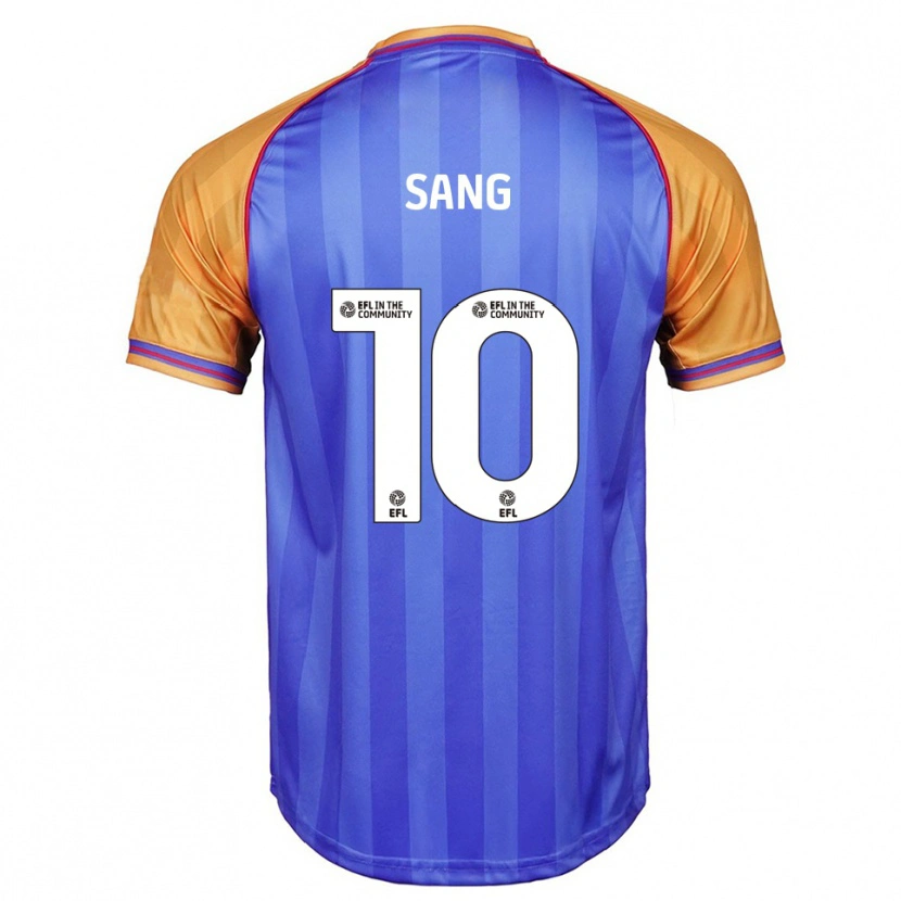Danxen Uomo Maglia Tom Sang #10 Blu Arancione Kit Gara Home 2025/26 Maglietta