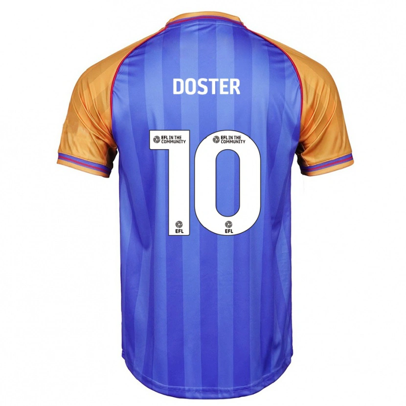 Danxen Uomo Maglia Katie Doster #10 Blu Arancione Kit Gara Home 2025/26 Maglietta