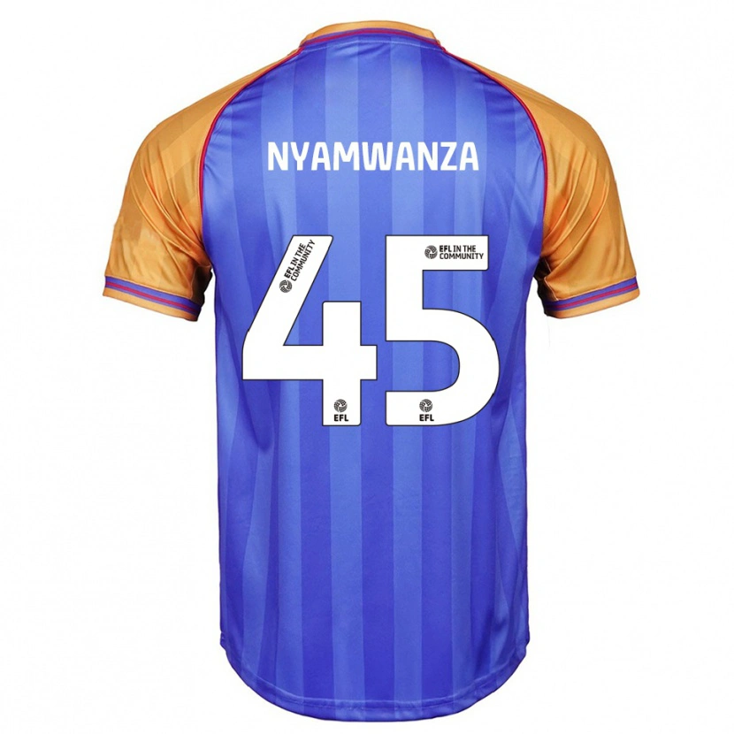 Danxen Uomo Maglia Simba Nyamwanza #45 Blu Arancione Kit Gara Home 2025/26 Maglietta