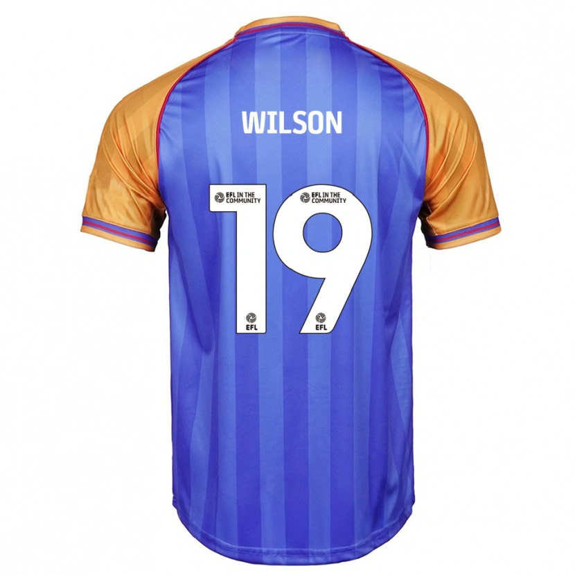 Danxen Uomo Maglia Pip Wilson #19 Blu Arancione Kit Gara Home 2025/26 Maglietta