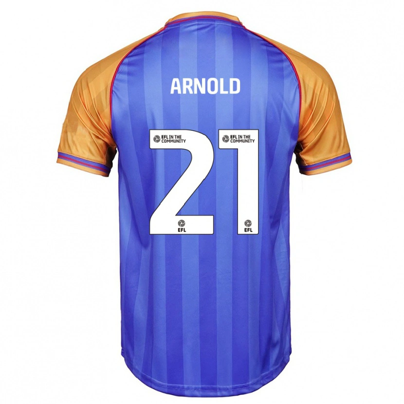 Danxen Uomo Maglia Hetty Arnold #21 Blu Arancione Kit Gara Home 2025/26 Maglietta