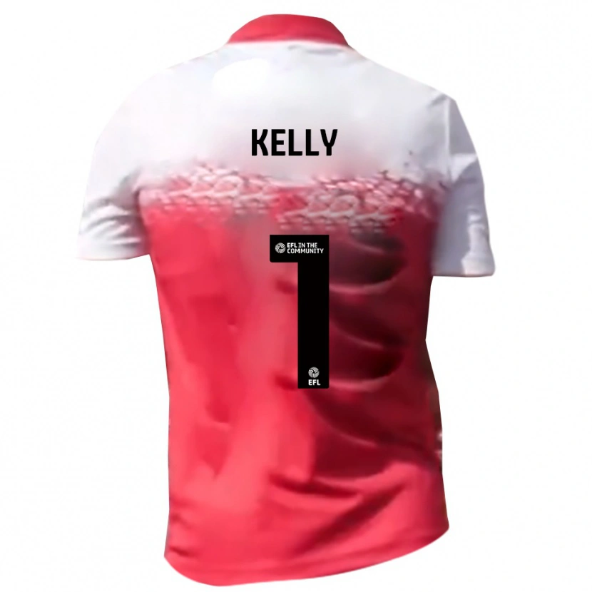 Danxen Uomo Maglia Michael Kelly #1 Rosso Bianco Kit Gara Home 2025/26 Maglietta