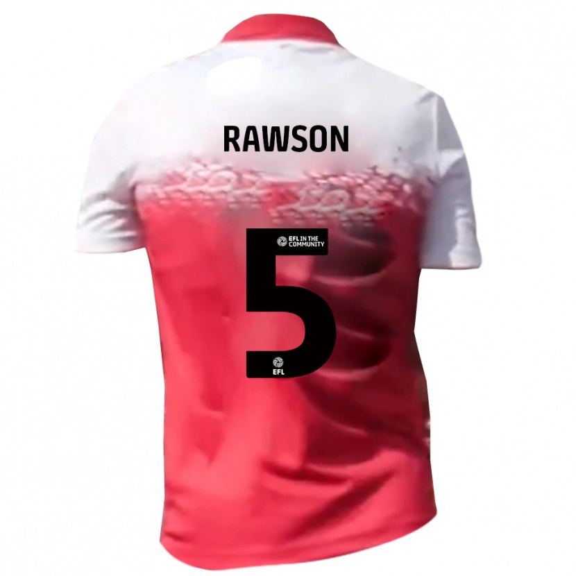 Danxen Uomo Maglia Farrend Rawson #5 Rosso Bianco Kit Gara Home 2025/26 Maglietta
