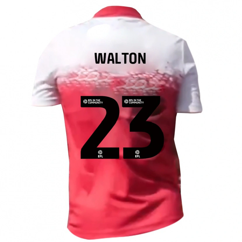 Danxen Uomo Maglia Tyler Walton #23 Rosso Bianco Kit Gara Home 2025/26 Maglietta
