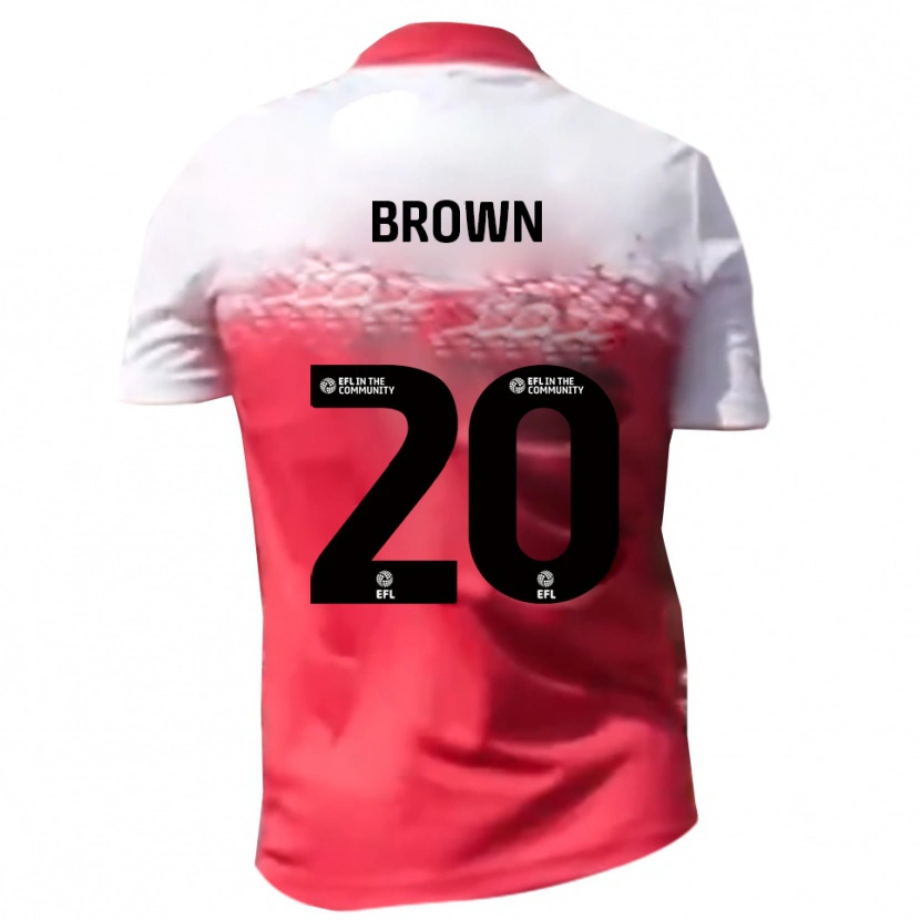Danxen Uomo Maglia Charlie Brown #20 Rosso Bianco Kit Gara Home 2025/26 Maglietta