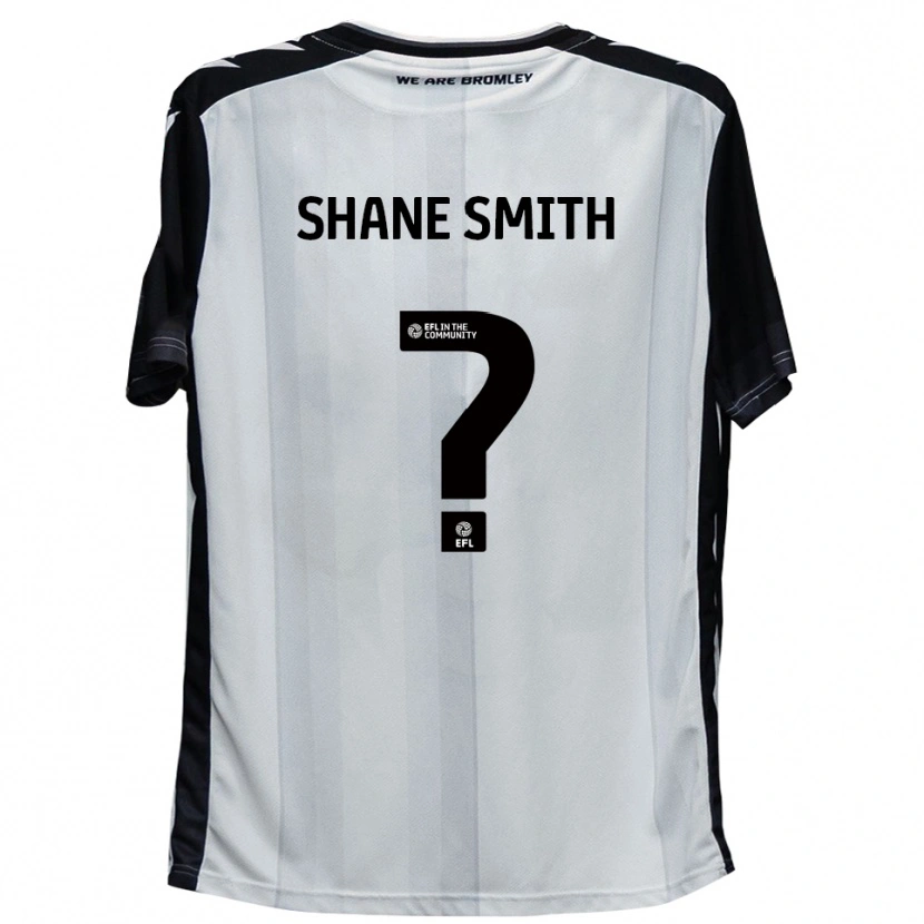 Danxen Uomo Maglia Shane Smith #0 Bianco Nero Kit Gara Home 2025/26 Maglietta
