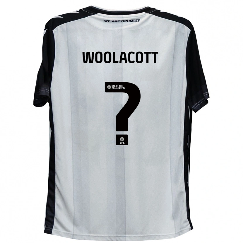 Danxen Uomo Maglia Olivia Woolacott #0 Bianco Nero Kit Gara Home 2025/26 Maglietta