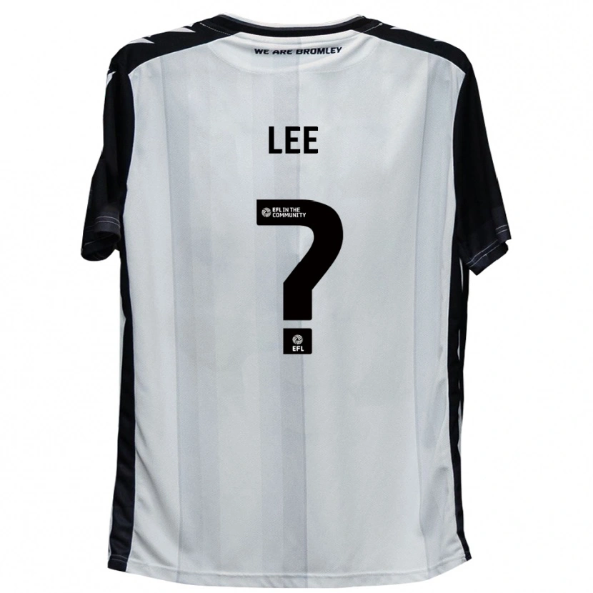 Danxen Uomo Maglia Charlotte Lee #0 Bianco Nero Kit Gara Home 2025/26 Maglietta