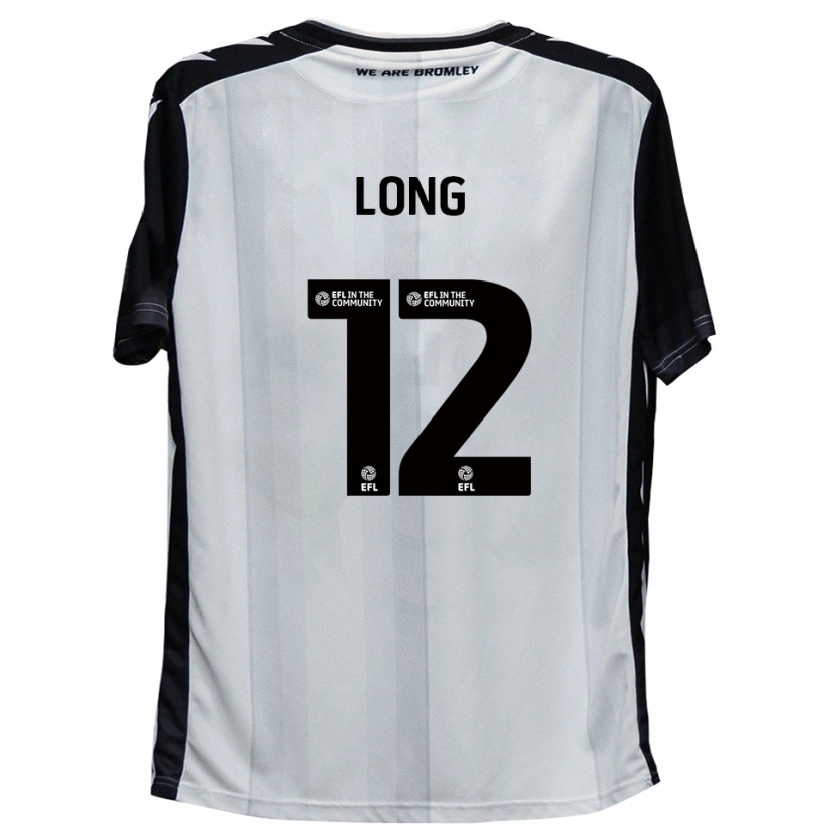 Danxen Uomo Maglia Sam Long #12 Bianco Nero Kit Gara Home 2025/26 Maglietta