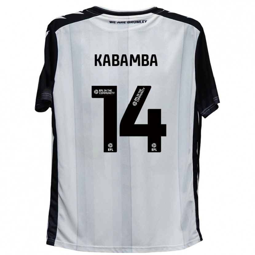 Danxen Uomo Maglia Nicke Kabamba #14 Bianco Nero Kit Gara Home 2025/26 Maglietta