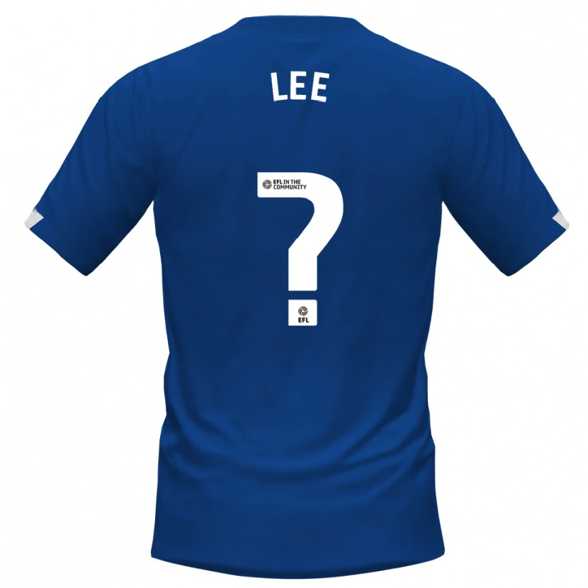Danxen Uomo Maglia Katelin Lee #0 Blu Bianco Kit Gara Home 2025/26 Maglietta
