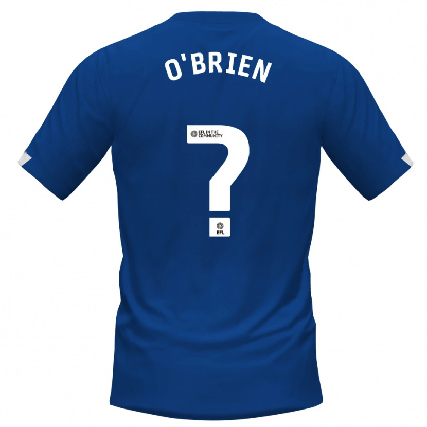 Danxen Uomo Maglia Steph O'brien #0 Blu Bianco Kit Gara Home 2025/26 Maglietta