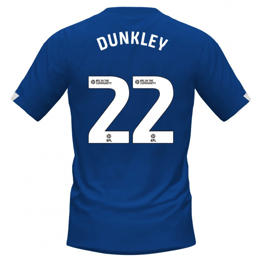 Danxen Uomo Maglia Chey Dunkley #22 Blu Bianco Kit Gara Home 2025/26 Maglietta