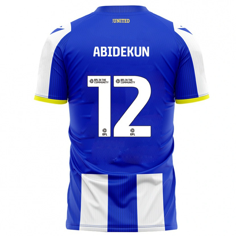 Danxen Uomo Maglia Fela Abidekun #12 Blu Bianco Kit Gara Home 2025/26 Maglietta