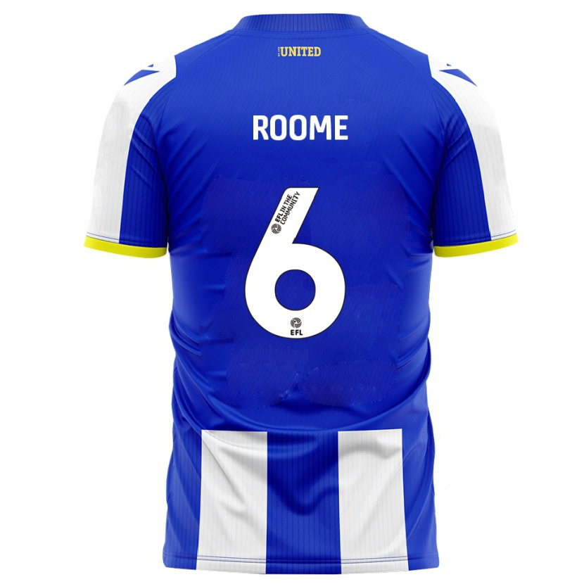 Danxen Uomo Maglia Tahlia Roome #6 Blu Bianco Kit Gara Home 2025/26 Maglietta
