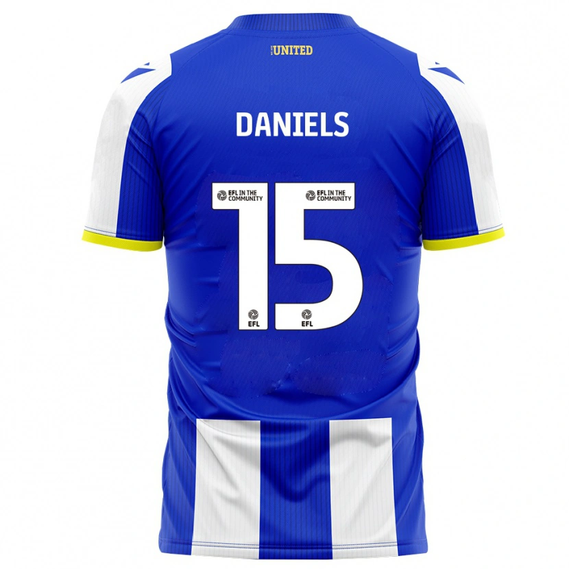 Danxen Uomo Maglia Learna Daniels #15 Blu Bianco Kit Gara Home 2025/26 Maglietta