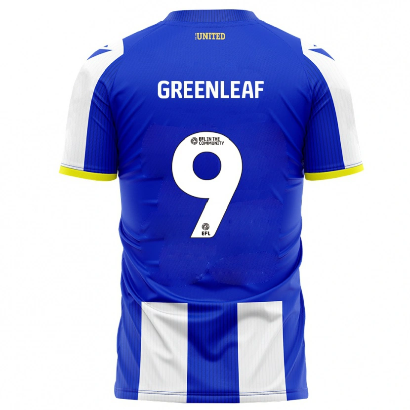 Danxen Uomo Maglia Ruby Greenleaf #9 Blu Bianco Kit Gara Home 2025/26 Maglietta