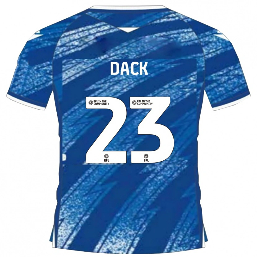 Danxen Uomo Maglia Bradley Dack #23 Blu Bianco Kit Gara Home 2025/26 Maglietta