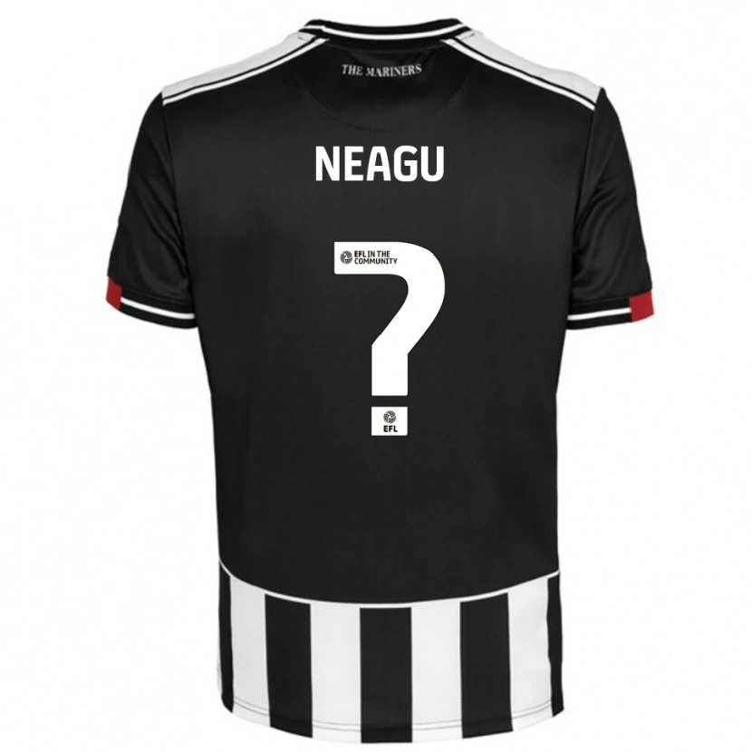 Danxen Uomo Maglia Darius Neagu #0 Nero Bianco Rosso Kit Gara Home 2025/26 Maglietta