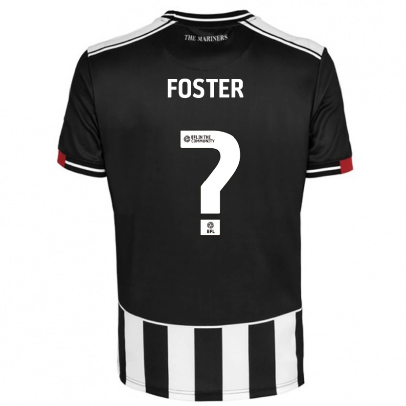 Danxen Uomo Maglia Corey Foster #0 Nero Bianco Rosso Kit Gara Home 2025/26 Maglietta