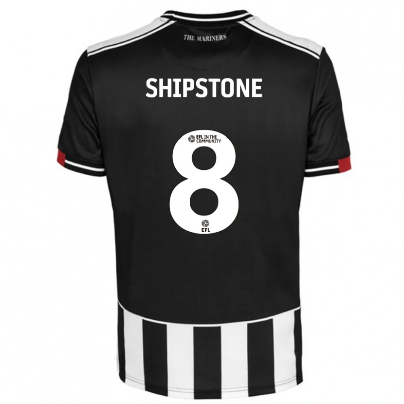 Danxen Uomo Maglia Harry Shipstone #8 Nero Bianco Rosso Kit Gara Home 2025/26 Maglietta