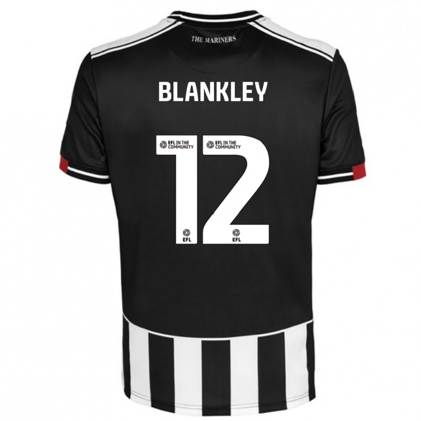 Danxen Uomo Maglia Jaxon Blankley #12 Nero Bianco Rosso Kit Gara Home 2025/26 Maglietta