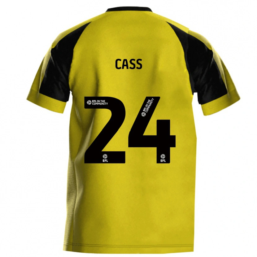 Danxen Uomo Maglia Lewis Cass #24 Giallo Grigio Kit Gara Home 2025/26 Maglietta