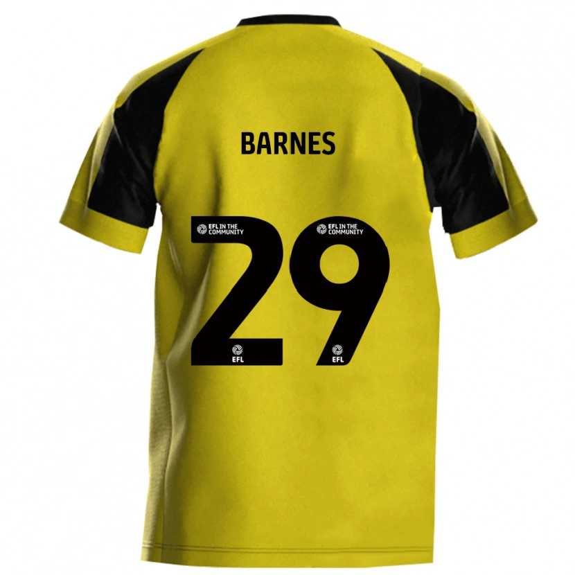 Danxen Uomo Maglia Lucas Barnes #29 Giallo Grigio Kit Gara Home 2025/26 Maglietta