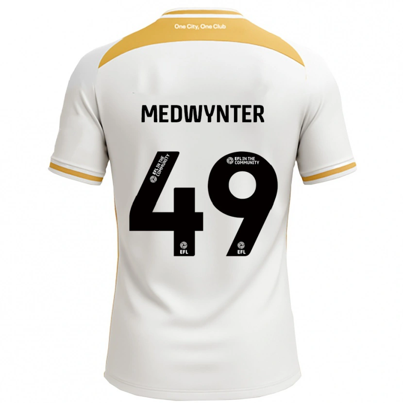 Danxen Uomo Maglia Chase Medwynter #49 Bianco Oro Kit Gara Home 2025/26 Maglietta