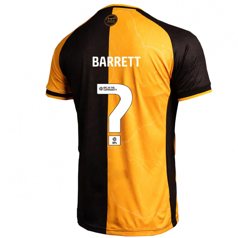 Danxen Uomo Maglia Rhys Barrett #0 Giallo Nero Kit Gara Home 2025/26 Maglietta