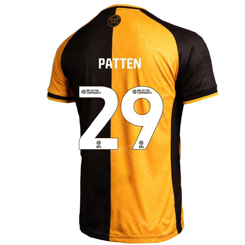 Danxen Uomo Maglia Keenan Patten #29 Giallo Nero Kit Gara Home 2025/26 Maglietta