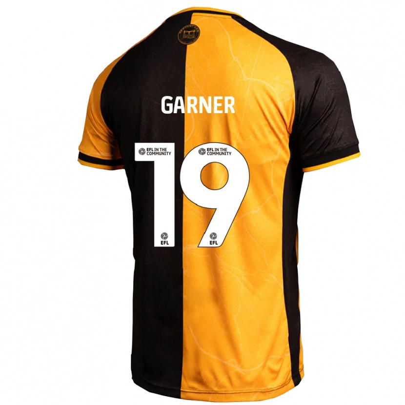 Danxen Uomo Maglia Gerard Garner #19 Giallo Nero Kit Gara Home 2025/26 Maglietta