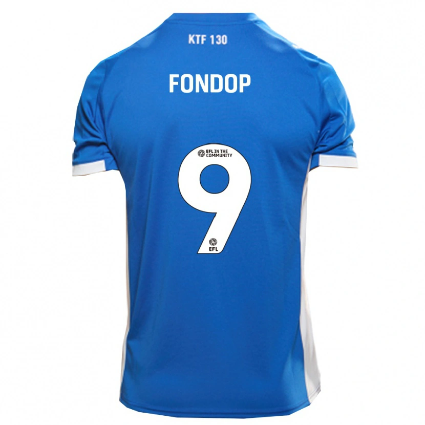 Danxen Uomo Maglia Mike Fondop #9 Blu Bianco Kit Gara Home 2025/26 Maglietta