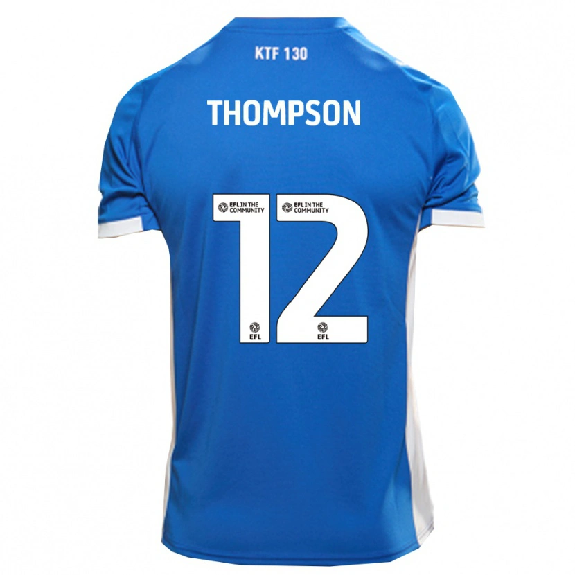 Danxen Uomo Maglia Jaheim Thompson #12 Blu Bianco Kit Gara Home 2025/26 Maglietta
