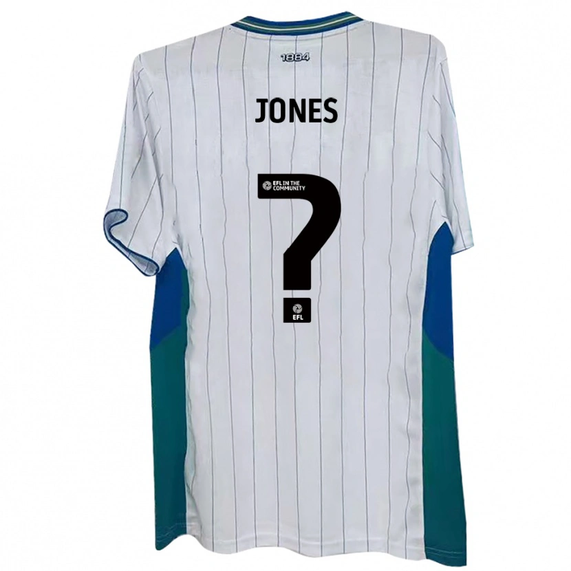 Danxen Uomo Maglia Anna Jones #0 Bianco Verde Blu Kit Gara Home 2025/26 Maglietta