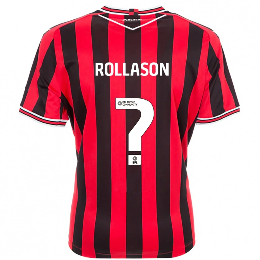 Danxen Uomo Maglia Amy Rollason #0 Rosso Nero Kit Gara Home 2025/26 Maglietta