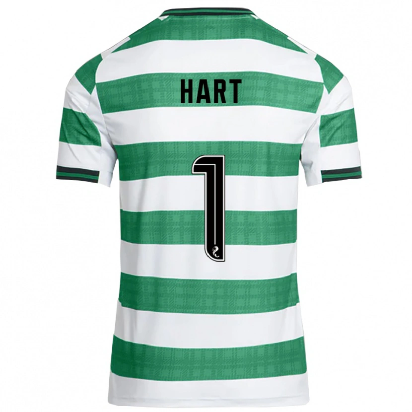 Danxen Uomo Maglia Joe Hart #1 Verde Bianco Kit Gara Home 2025/26 Maglietta