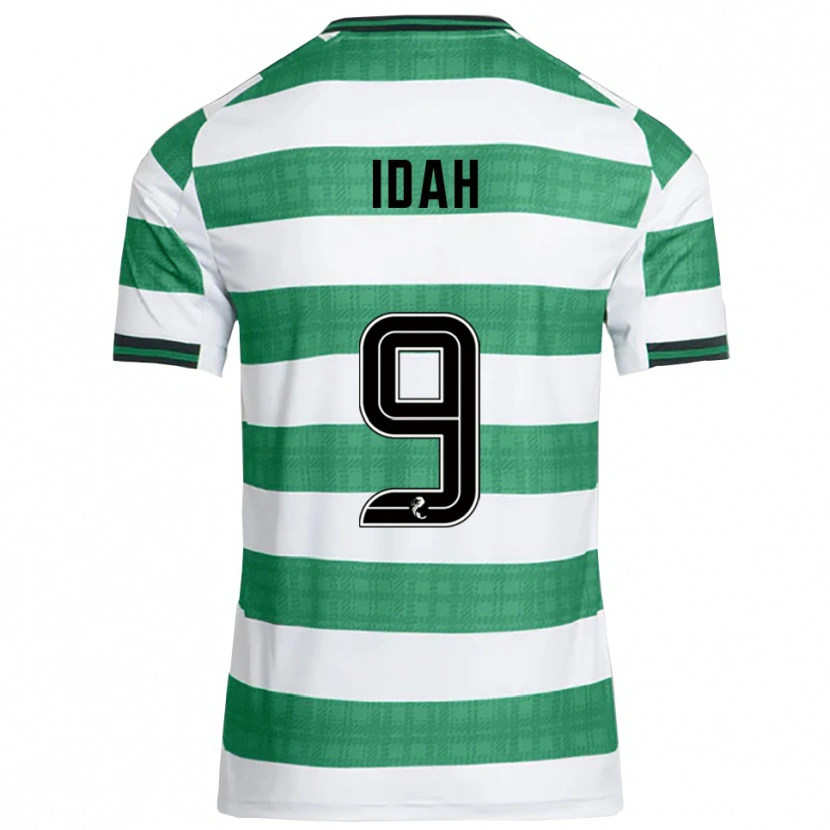 Danxen Uomo Maglia Adam Idah #9 Verde Bianco Kit Gara Home 2025/26 Maglietta