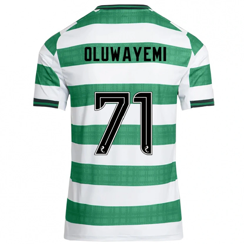 Danxen Uomo Maglia Tobi Oluwayemi #71 Verde Bianco Kit Gara Home 2025/26 Maglietta