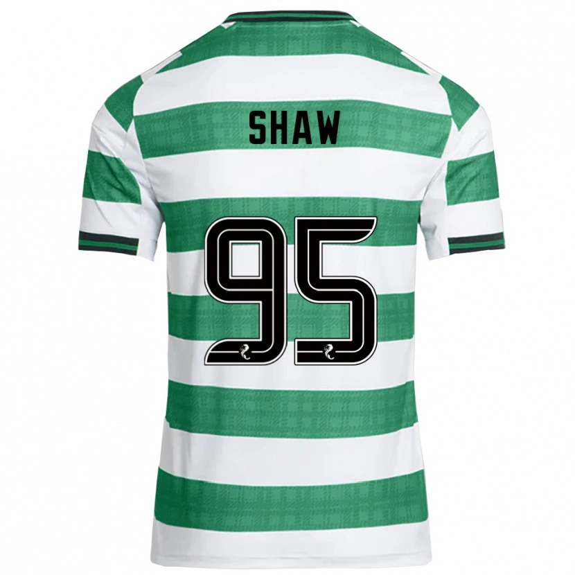 Danxen Uomo Maglia Corey Shaw #95 Verde Bianco Kit Gara Home 2025/26 Maglietta