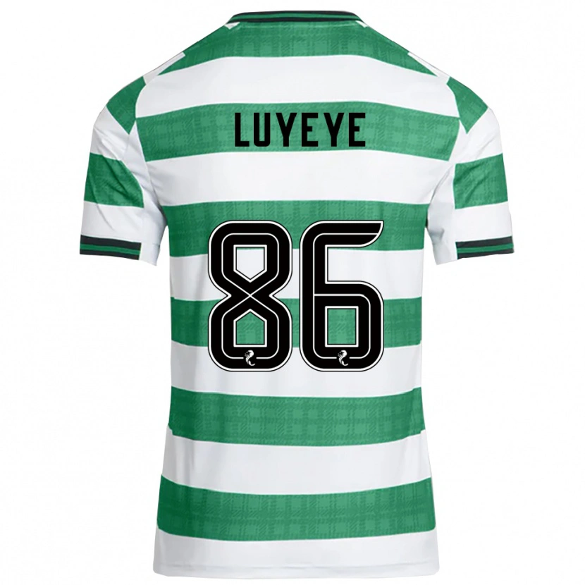 Danxen Uomo Maglia Benny-Jackson Luyeye #86 Verde Bianco Kit Gara Home 2025/26 Maglietta