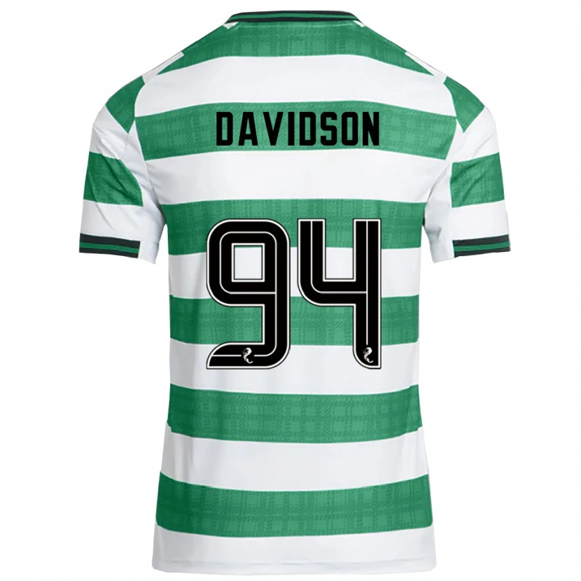Danxen Uomo Maglia Bruno Davidson #94 Verde Bianco Kit Gara Home 2025/26 Maglietta
