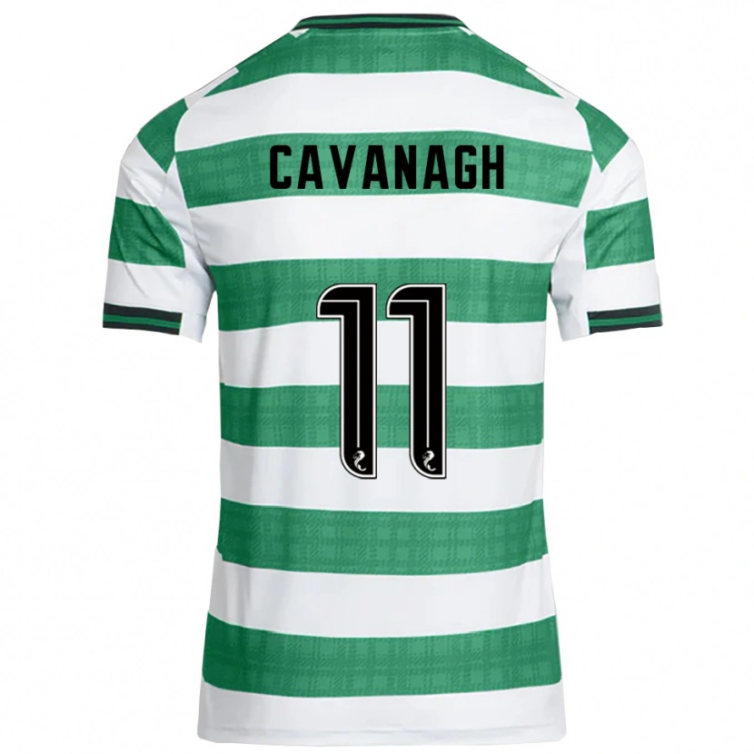Danxen Uomo Maglia Colette Cavanagh #11 Verde Bianco Kit Gara Home 2025/26 Maglietta