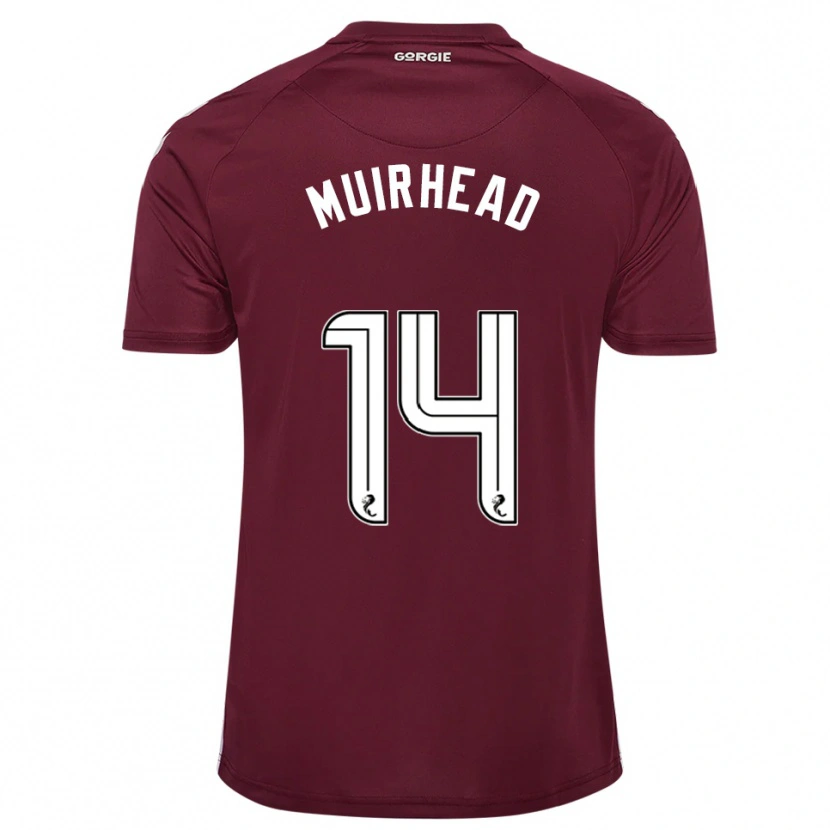 Danxen Uomo Maglia Owen Muirhead #14 Bordeaux Bianco Kit Gara Home 2025/26 Maglietta