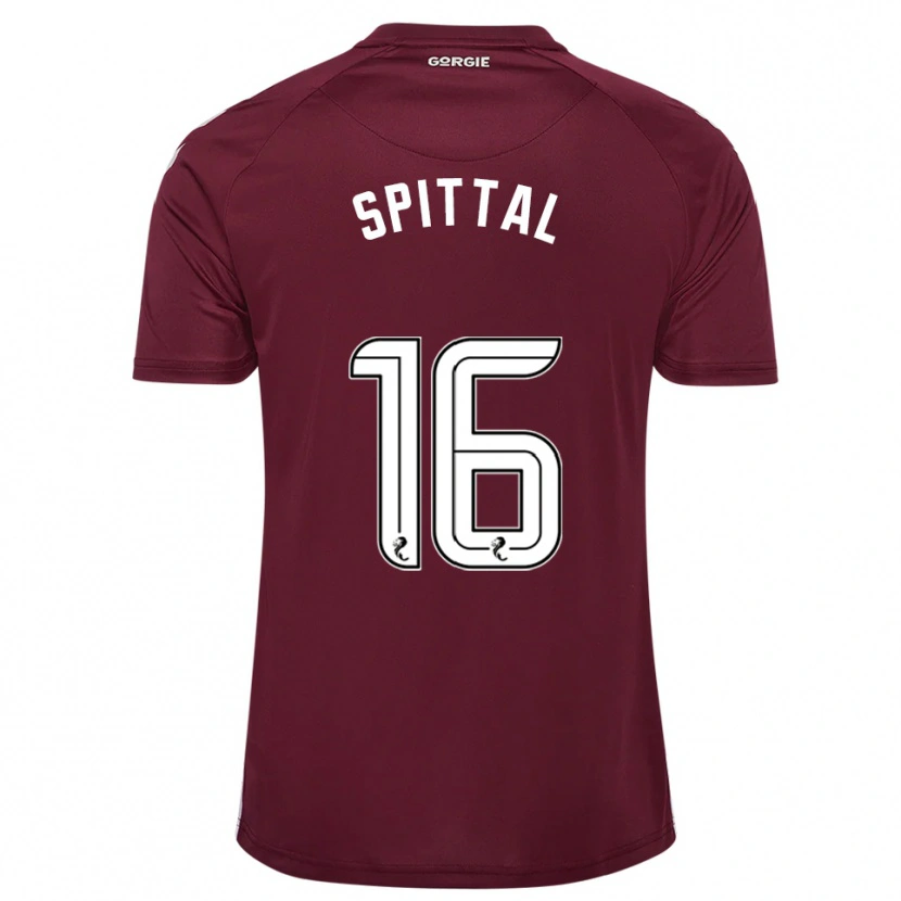 Danxen Uomo Maglia Blair Spittal #16 Bordeaux Bianco Kit Gara Home 2025/26 Maglietta