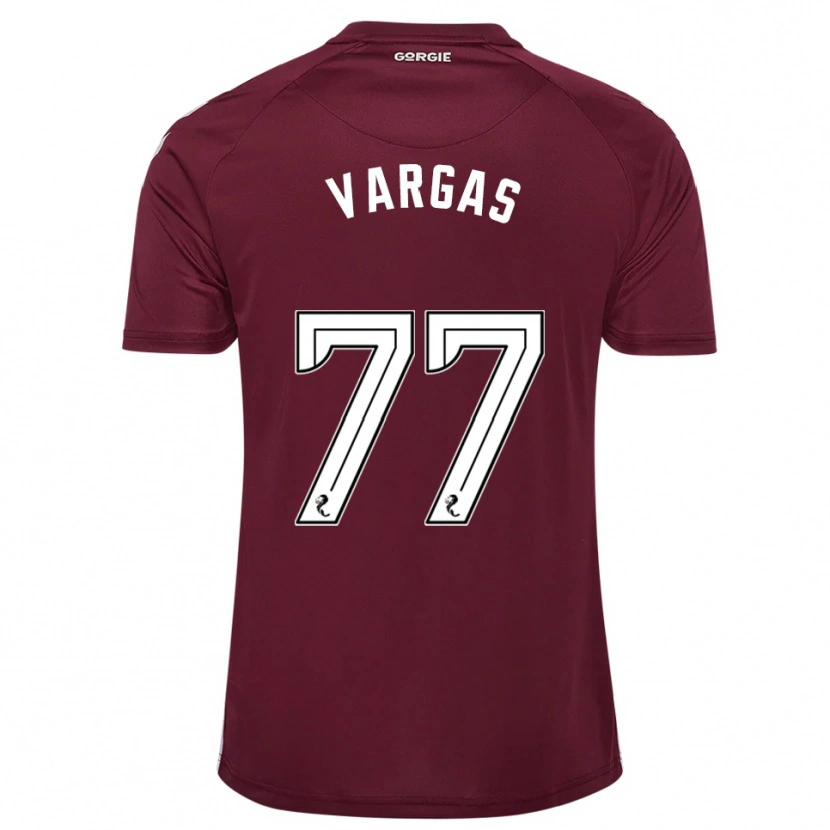 Danxen Uomo Maglia Kenneth Vargas #77 Bordeaux Bianco Kit Gara Home 2025/26 Maglietta