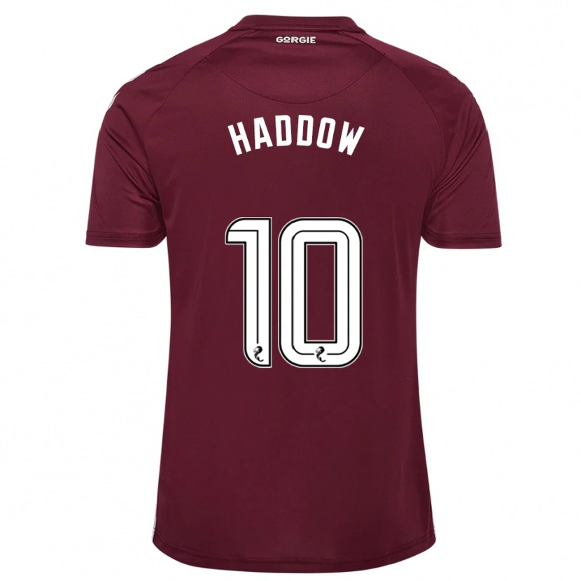 Danxen Uomo Maglia Aiden Haddow #10 Bordeaux Bianco Kit Gara Home 2025/26 Maglietta