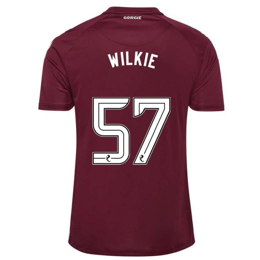 Danxen Uomo Maglia Coupar Wilkie #57 Bordeaux Bianco Kit Gara Home 2025/26 Maglietta