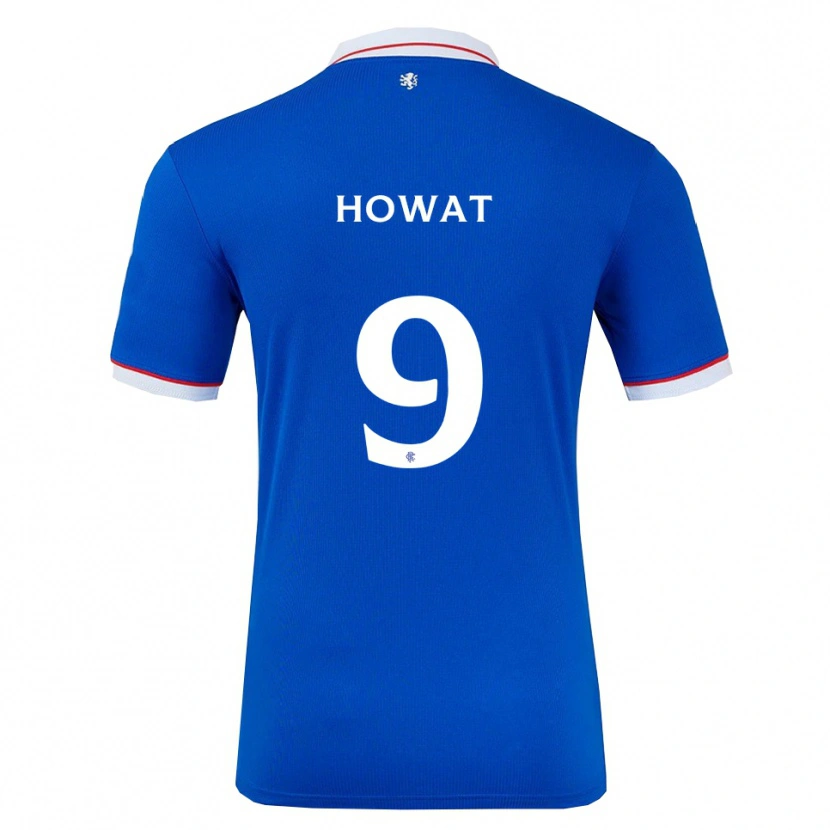 Danxen Uomo Maglia Kirsty Howat #9 Blu Bianco Kit Gara Home 2025/26 Maglietta