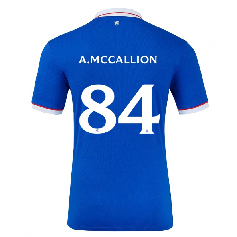 Danxen Uomo Maglia Aiden Mccallion #84 Blu Bianco Kit Gara Home 2025/26 Maglietta